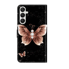 Samsung Galaxy A55 5G Case Protective PU Leather - Pink Diamond Butterfly