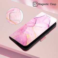 Samsung Galaxy A55 5G Case PT003 Marble Pattern Flip - Pink-Purple-Gold