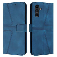 Samsung Galaxy A55 5G Case PU Leather Flip Wallet - Blue