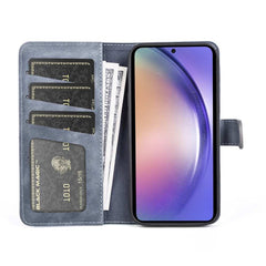 Samsung Galaxy A55 5G Case PU Leather Wallet - Blue