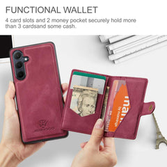 Samsung Galaxy A55 5G Case Retro Magnetic Detachable - Red