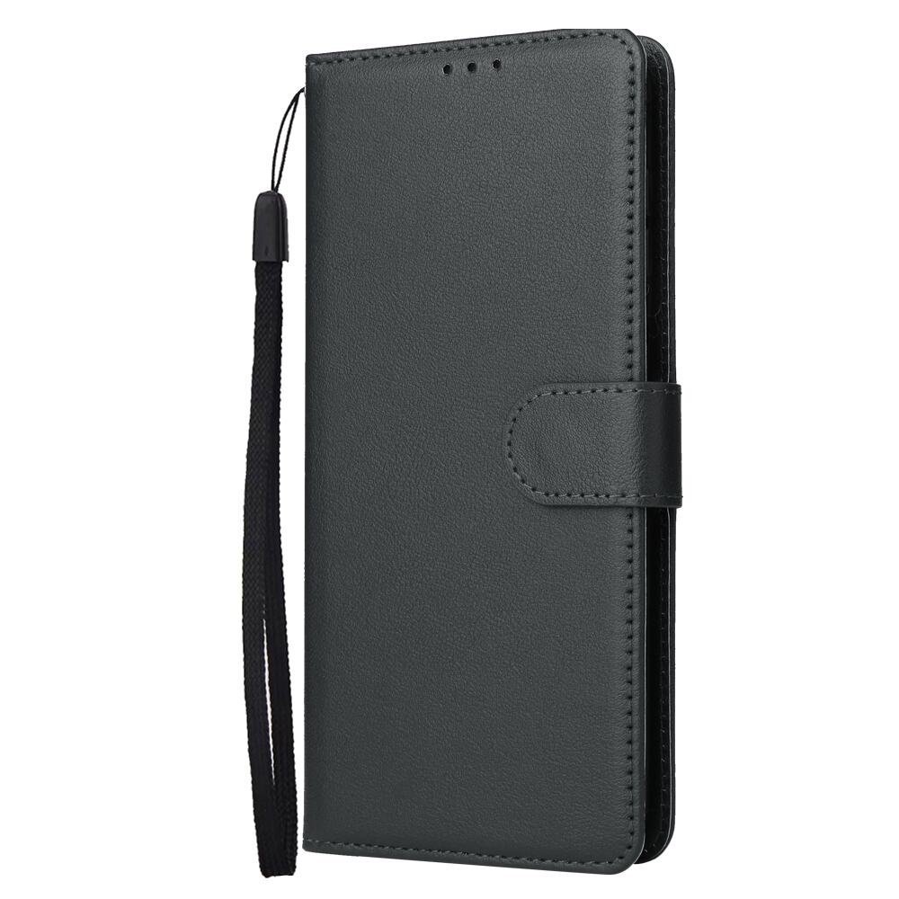 Samsung Galaxy A55 5G Case Three Card PU Leather Flip - Black