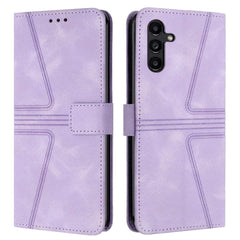 Samsung Galaxy A55 5G Case Triangle Solid Color Flip - Purple