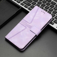 Samsung Galaxy A55 5G Case Triangle Solid Color Flip - Purple