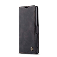 Samsung Galaxy Note 10 Case PU Leather With Card Slots - Black
