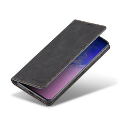 Samsung Galaxy S10 Plus Case PU Leather Wallet - Black