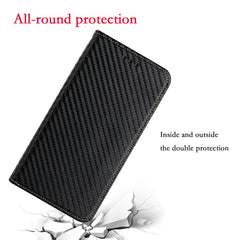 Samsung Galaxy S22 Plus 5G Case Carbon Fiber Texture Wallet - Black
