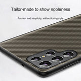 Samsung Galaxy S22 Ultra 5G Case Made With Carbon Fiber Texture - Black