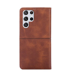 Samsung Galaxy S22 Ultra 5G Case Secure Magnetic Wallet - Dark Brown