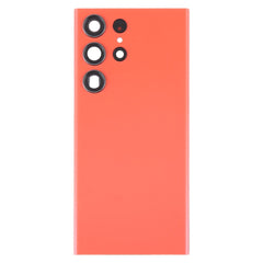 Samsung Galaxy S23 Ultra Battery Cover with Camera Lens Cover - Red