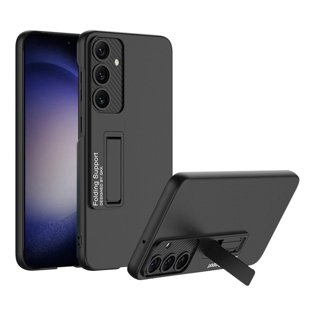 Samsung Galaxy S24 5G Case GKK Ultra-thin Shockproof with Holder - Black