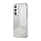 Samsung Galaxy S24 Case With Gradient Glitter Powder Electroplated - Silver
