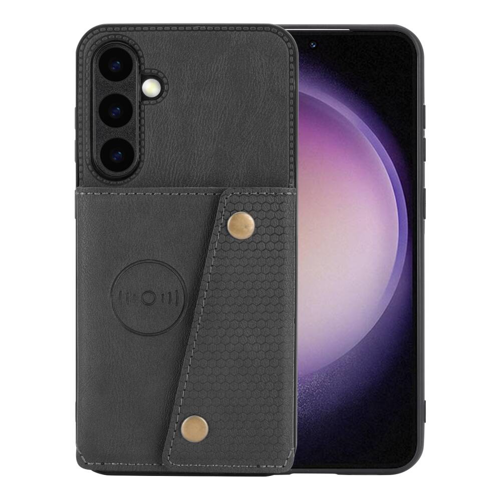 Samsung Galaxy S24 Plus 5G Case Double Buckle Magnetic - Black