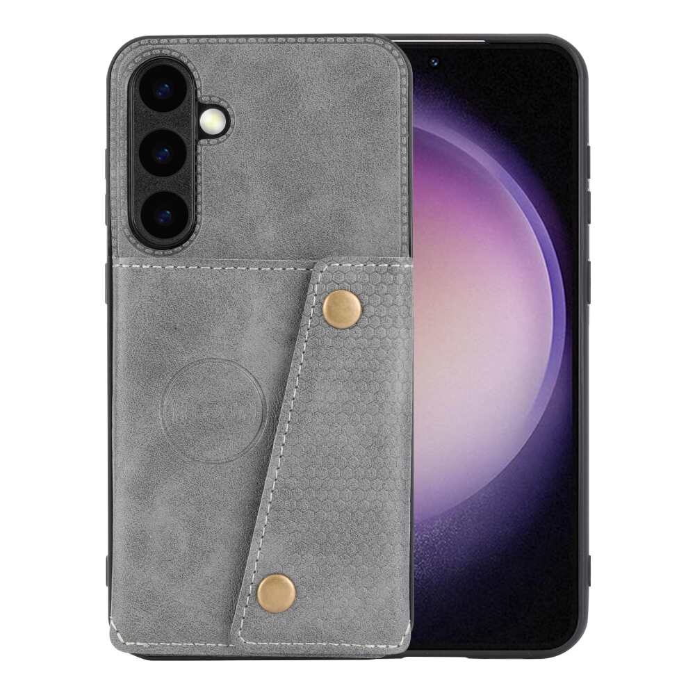 Samsung Galaxy S24 Plus 5G Case Double Buckle Magnetic - Grey