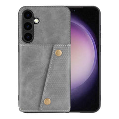 Samsung Galaxy S24 Plus 5G Case Double Buckle Magnetic - Grey