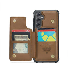 Samsung Galaxy S24 Plus 5G Case RFID Anti-theft PU Leather - Brown