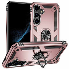 Samsung Galaxy S24 Plus 5G Case with Metal Ring Holder - Rose Gold