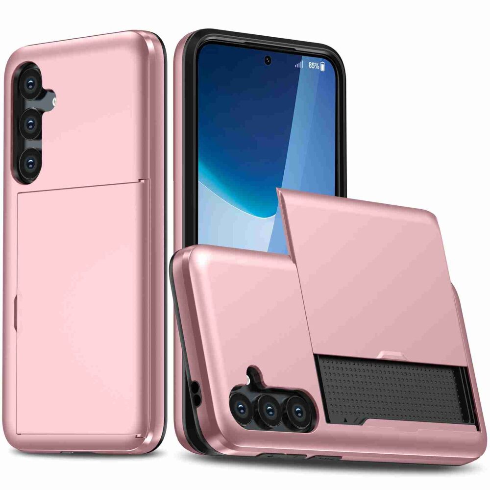 Samsung Galaxy S24 Plus 5G Case with Two Card Slots - Rose Gold