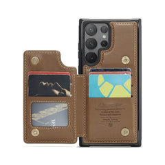 Samsung Galaxy S24 Ultra 5G Case RFID Anti-theft PU Leather - Brown