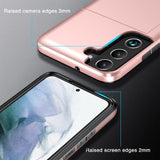 Samsung Galaxy S24 Ultra 5G Case with Two Card Slots - Rose Gold