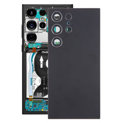 Samsung Galaxy S24 Ultra Battery Cover with Camera Lens Cover - Black