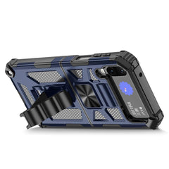 Samsung Galaxy Z Flip 4 5G Case Shockproof with Stand Holder - Blue