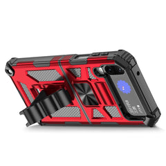 Samsung Galaxy Z Flip 4 5G Case Shockproof with Stand Holder - Red