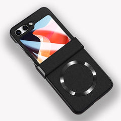 Samsung Galaxy Z Flip5 Case MagSafe Magnetic With Back Glass - Black