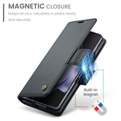 Samsung Galaxy Z Fold5 Case RFID Anti-theft PU Leather - Black