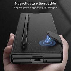 Samsung Galaxy Z Fold7 Case GKK Integrated Flip with Pen Slot - Black