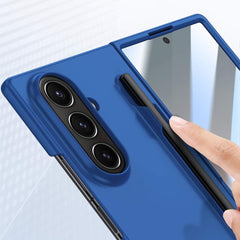 Samsung Galaxy Z Fold7 Case Skin Feel with Pen Slot & Screen Protector - Black