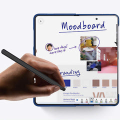 Samsung Galaxy Z Fold7 Case Skin Feel with Pen Slot & Screen Protector - Black