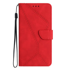 Samsung Galaxy M34 5G Case Stitching Embossing PU - Red