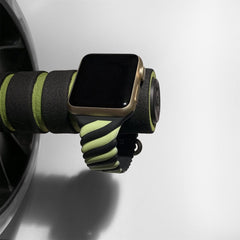 Two-Tone Band for Apple Watch 41mm / 40mm / 38mm - Fluorescent Green Black