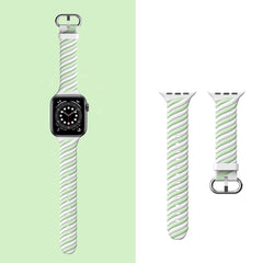 Two-Tone Band for Apple Watch 41mm / 40mm / 38mm - Macaron Green White