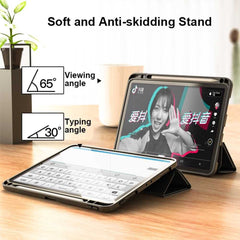 iPad Pro 12.9 2020 4th Gen Case Three-folding Holder - Blue