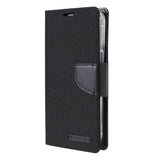iPhone 13 Pro Max Case MERCURY Canvas Diary PU Leather - Black