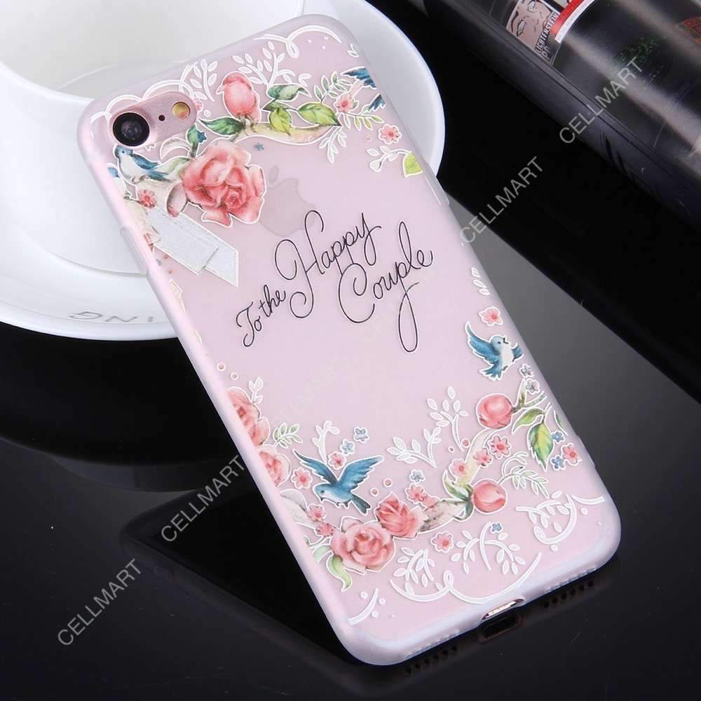 iPhone SE 2022 / SE 2020 / 8 / 7 Case With Rose Pattern Pink