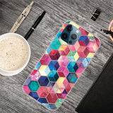 Colourful Hexagon Design Soft TPU iPhone 12/iPhone 12 Pro Case