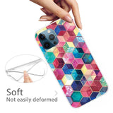 Colourful Hexagon Design Soft TPU iPhone 12/iPhone 12 Pro Case