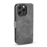 DG MING iPhone 13 Pro Max Case with 3 Card Slots Grey
