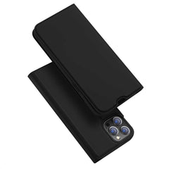 iPhone 13 Pro Case Made With PU Leather and TPU - Black