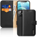 iPhone 12 Mini Case Made With Soft TPU and PU Leather - Black