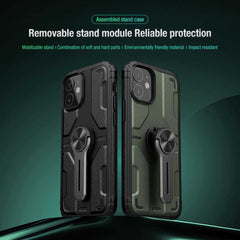 iPhone 12 / 12 Pro Case NILLKIN Medley With Removable Stand - Green