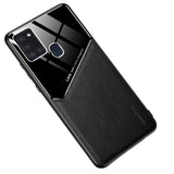 Samsung Galaxy A21s Case Made With PU Leather Protective - Black
