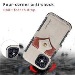 iPhone 12 Pro / iPhone 12 Made With PU Leather and TPU - Cream