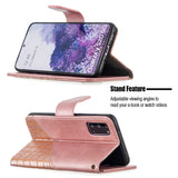 Samsung Galaxy S20 Case Crocodile Texture - Rose Gold