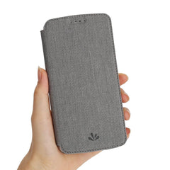 iPhone XS Max Case Made With PU Leather and TPU - Grey