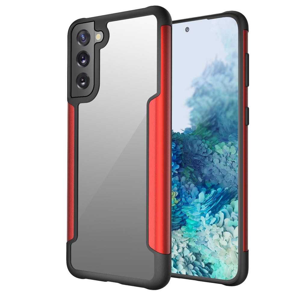 Samsung Galaxy S21 Plus Case Made With PC and TPU - Red