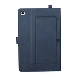 PU Leather Pen Slot Samsung Tab S5e Case - Blue